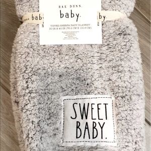 Rae Dunn “SWEET BABY” Sherpa Blanket